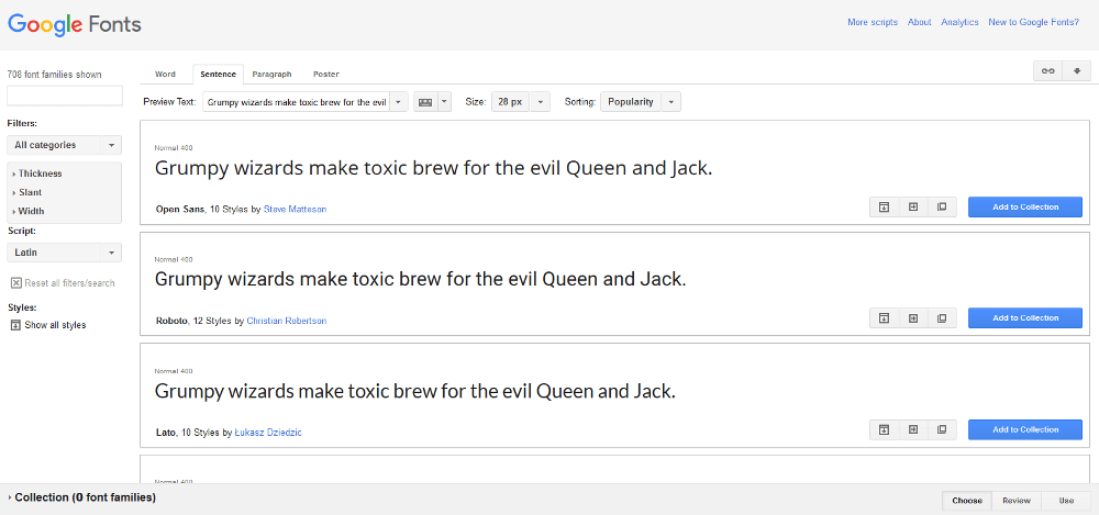 Google Fonts